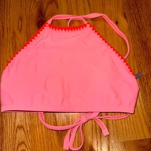 Aerie Pink and Coral Swim Top